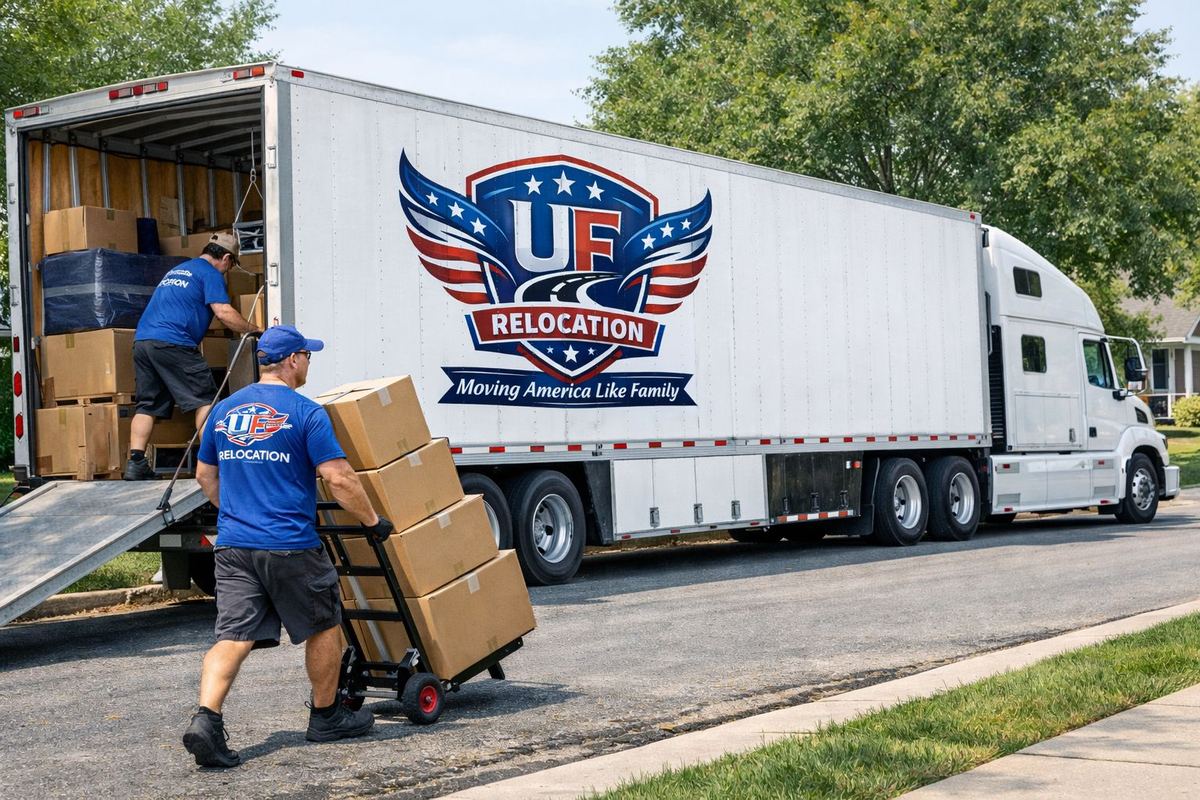 UF Relocation moving truck and crew